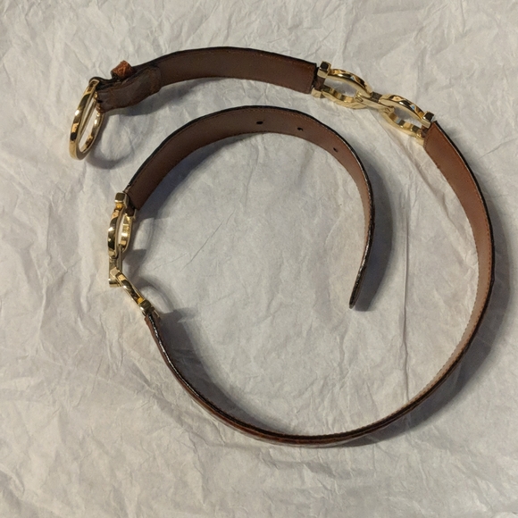 Salvatore Ferragamo brown crocodile belt main image 5